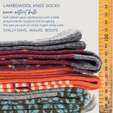 catheine tough long wool knee socks 