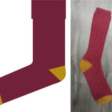 ANKLE SOCKS - lambswool & silk - unisex - dark red - CASE SIZE 3