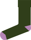 ANKLE SOCKS - lambswool & silk - unisex - dark green - CASE SIZE 3