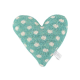 jade lavender heart knitted