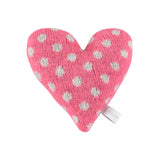 knitted lavender heart pink